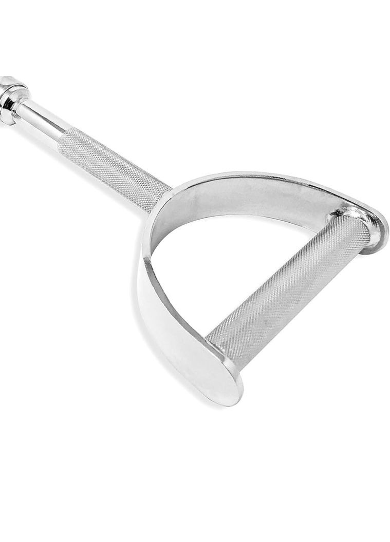 Ручка для верхньої тяги 60см з паралельним хватом пряма, хром York Fitness (301865751)