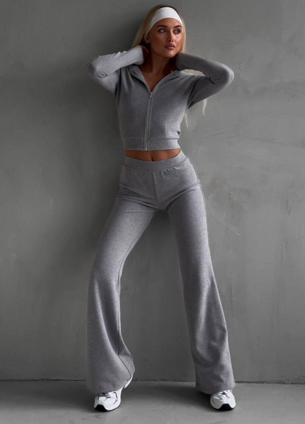 Костюм двійка: Укорочена кофта на блискавці та штани Tik-Tak (366030219)