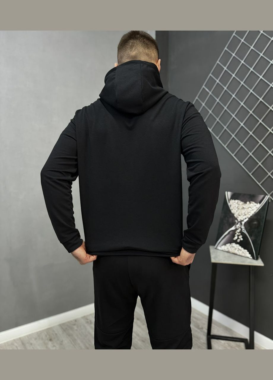 Черный демисезонный демисезонный спортивный костюм николаев черный худые + штаны (двунитка) Vakko