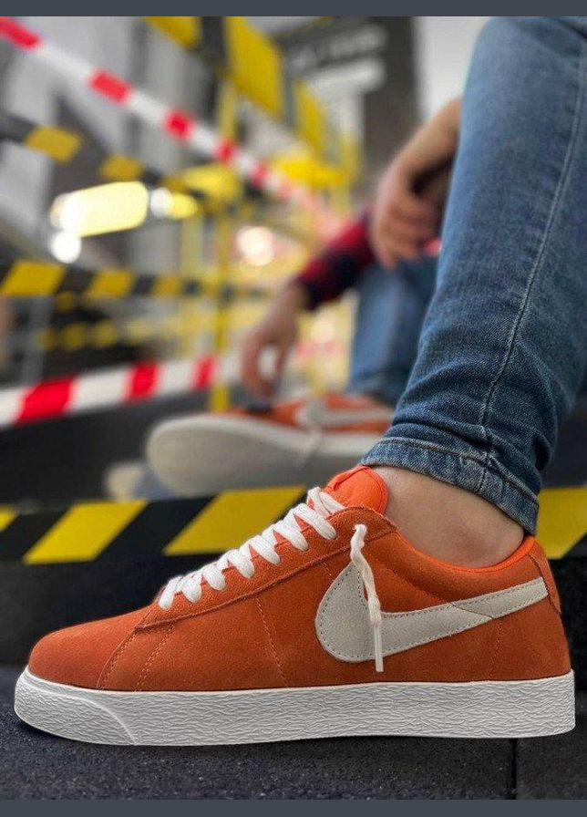 Оранжевые кроссовки мужские nike blazer orange 43 No Brand