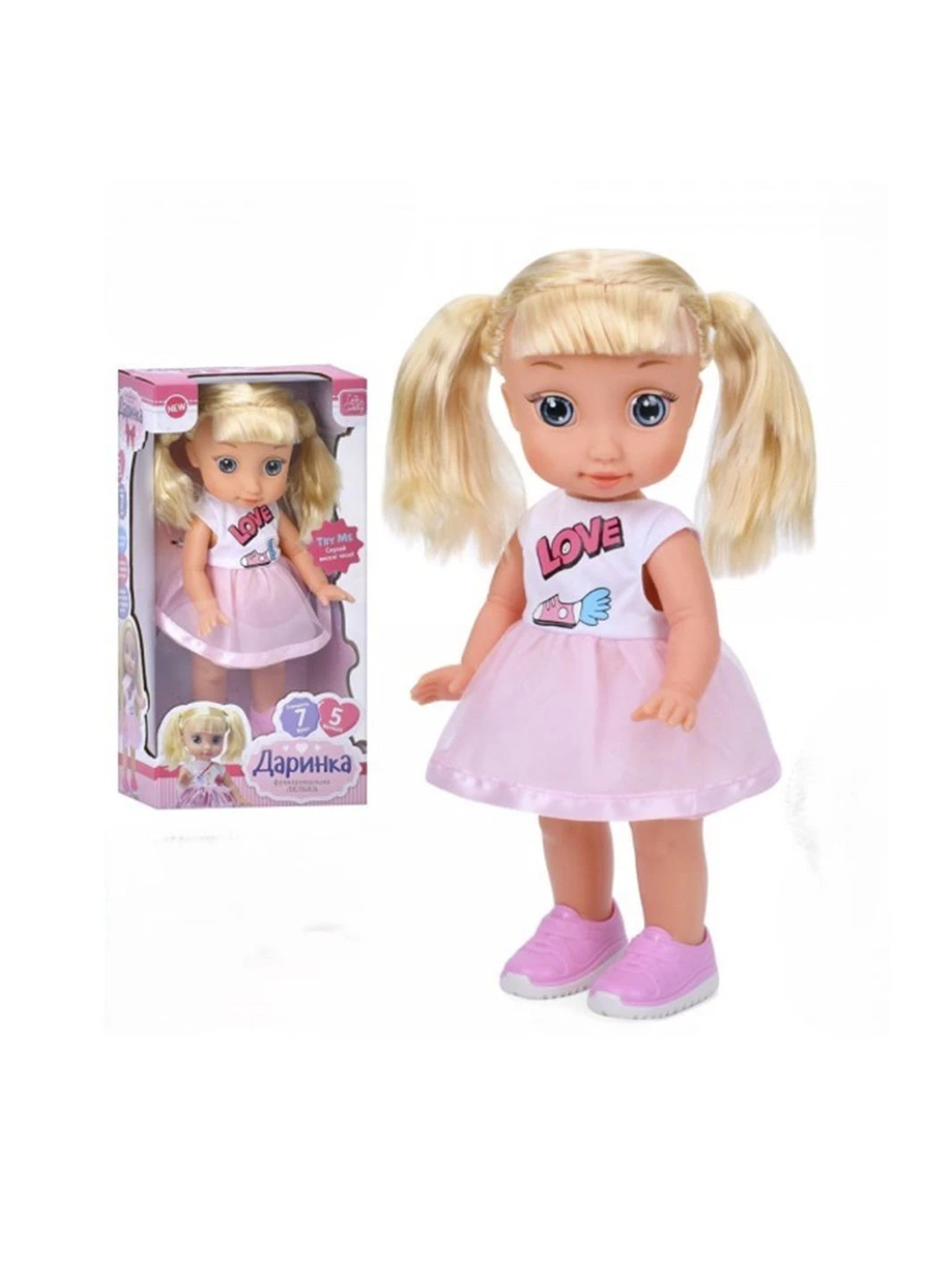 Интерактивная Кукла Даринка ростом 38 см цвет разноцветный ЦБ-00285991 Limo Toy (362475773)