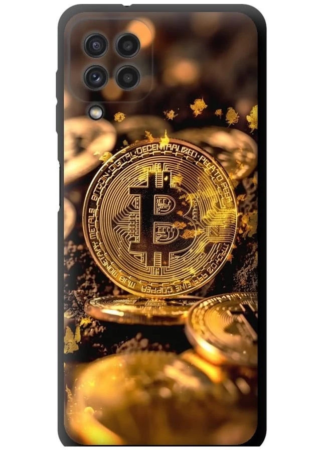 TPU чехол 'Золотая лихорадка биткойна' для Endorphone Samsung Galaxy M32 M325F (289529539)