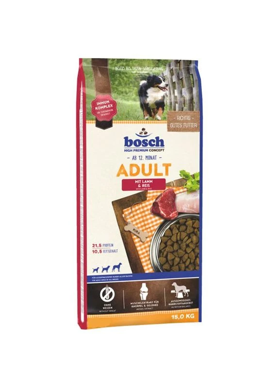 Сухой корм с ягненком и рисом для взрослых собак Adult Lamb and Rice - 15 кг Sale! Bosch (352390172)