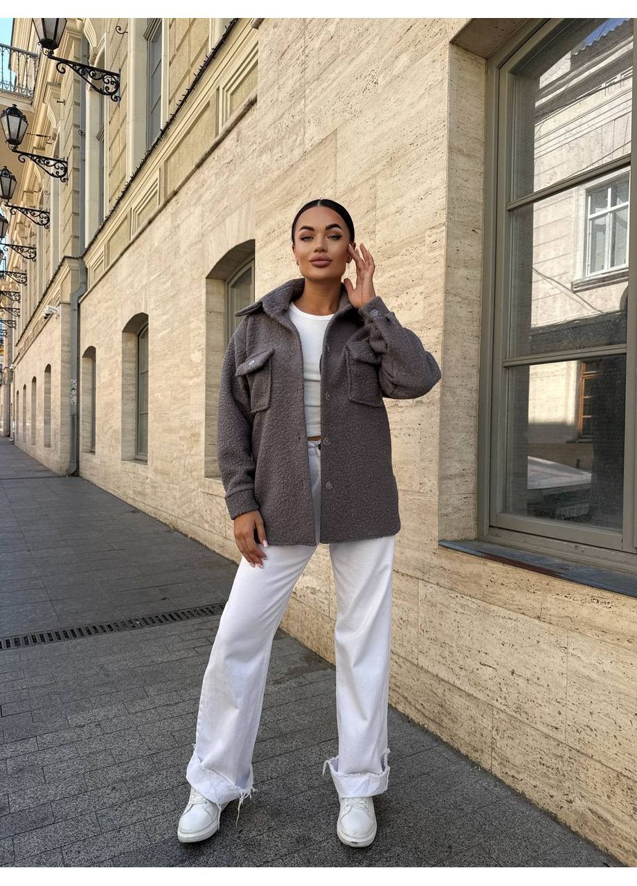 Жіноча куртка-сорочка букле Osoblyva (363597702)