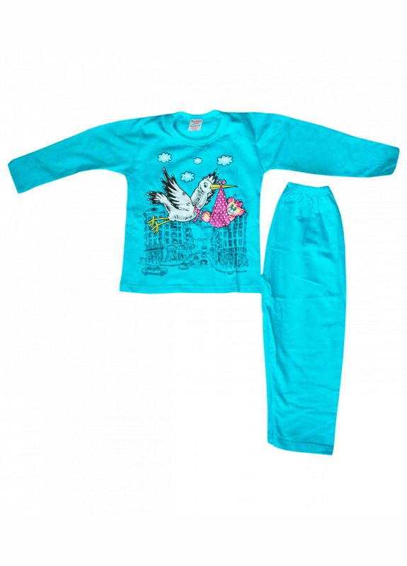 Голубая всесезон детская пижама Pijamaci