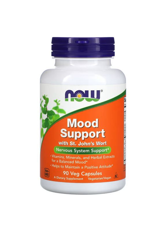 Натуральна добавка Mood Support, 90 вегакапсул Now (334705192)