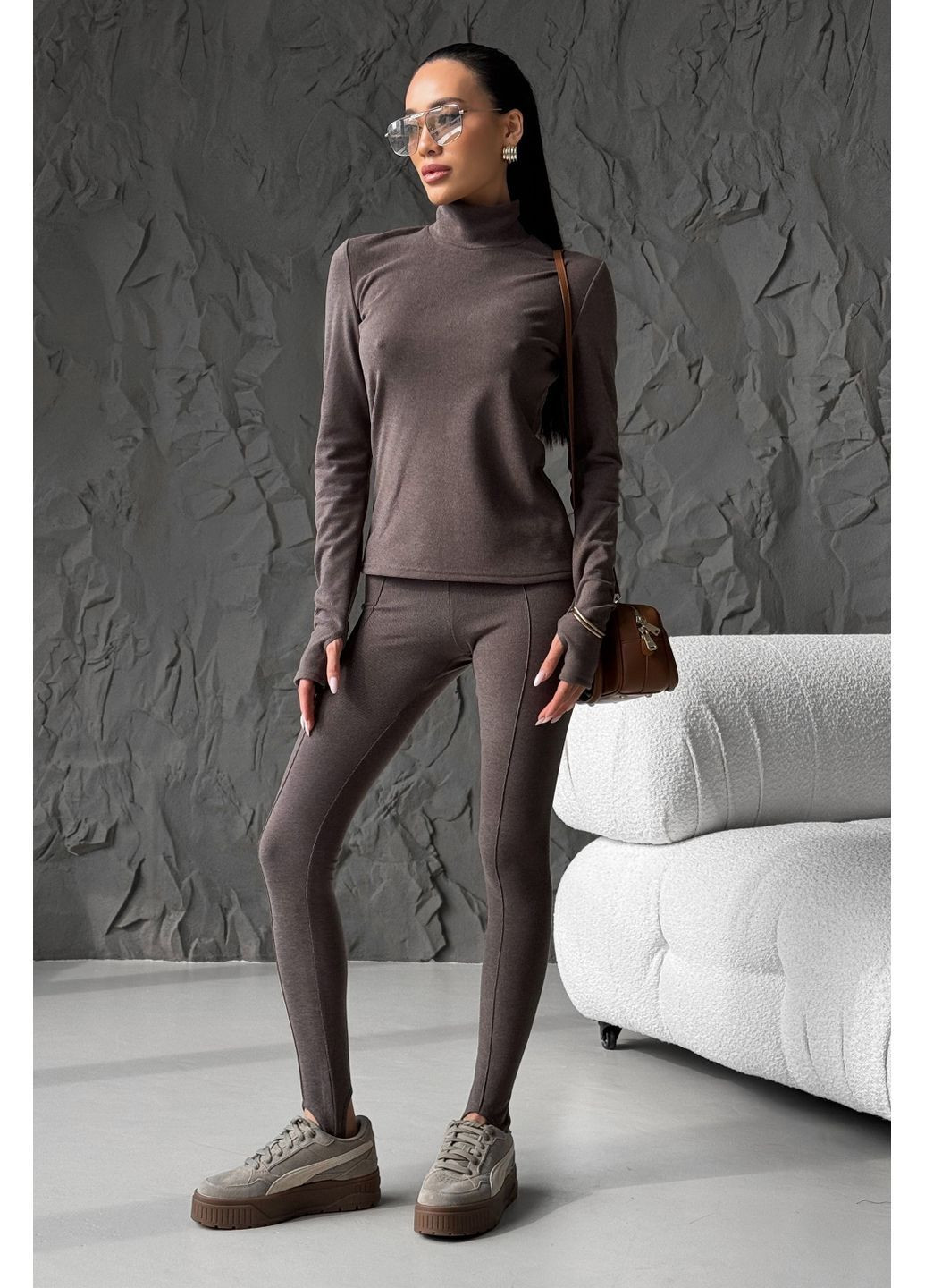 Стильный термо костюм в шоколадном цвете Jadone Fashion (366074878)