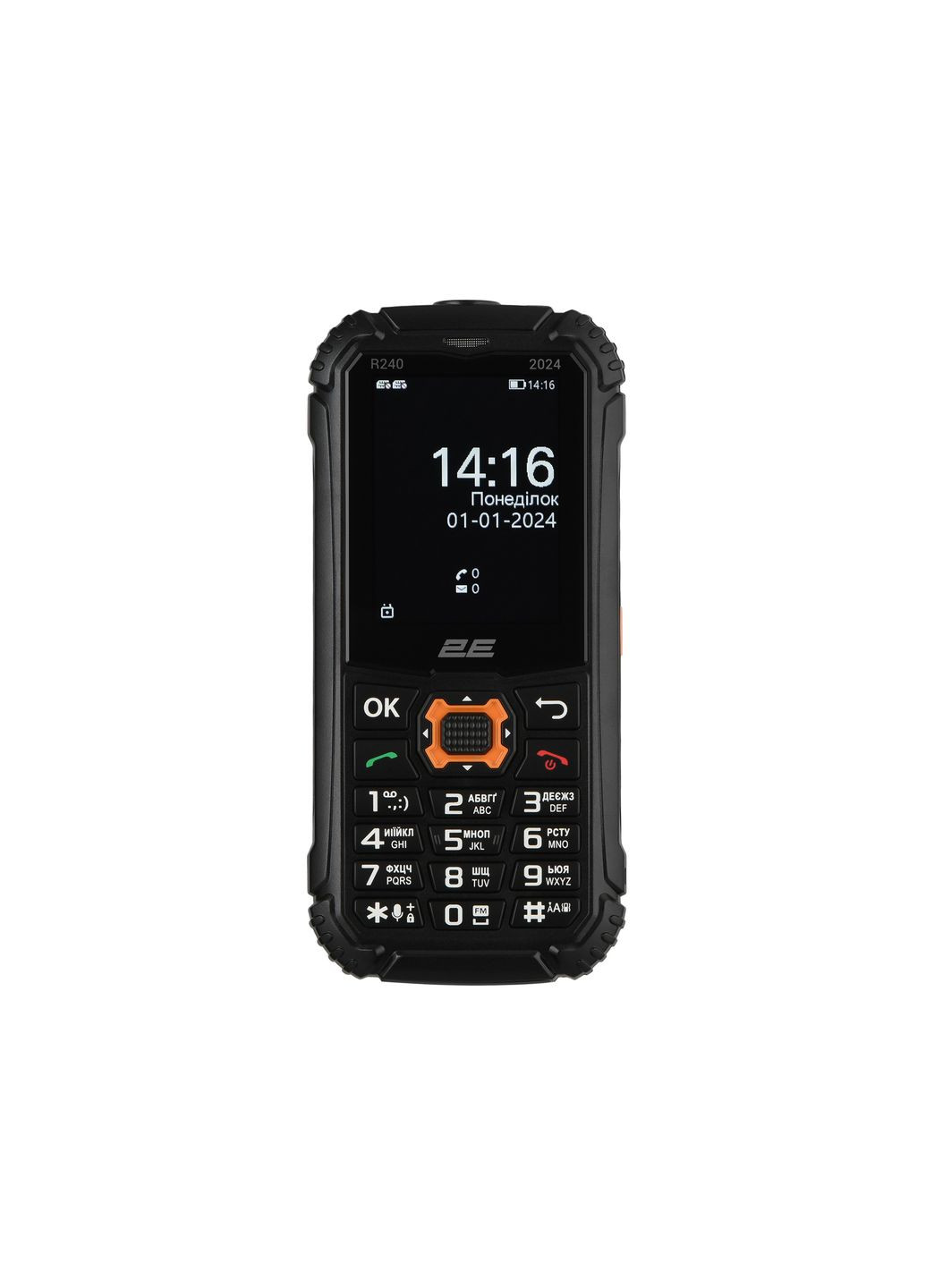 Мобильный телефон R240 2025 Dual Sim Black (694743657623) 2E (370617215)