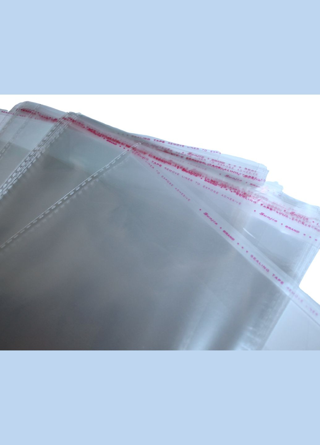 Пакети Фасувальні поліетиленові з клейкою стрічкою 12.5х16 без отвору/0.3мм/20шт FROM FACTORY PF1216 (339104190)