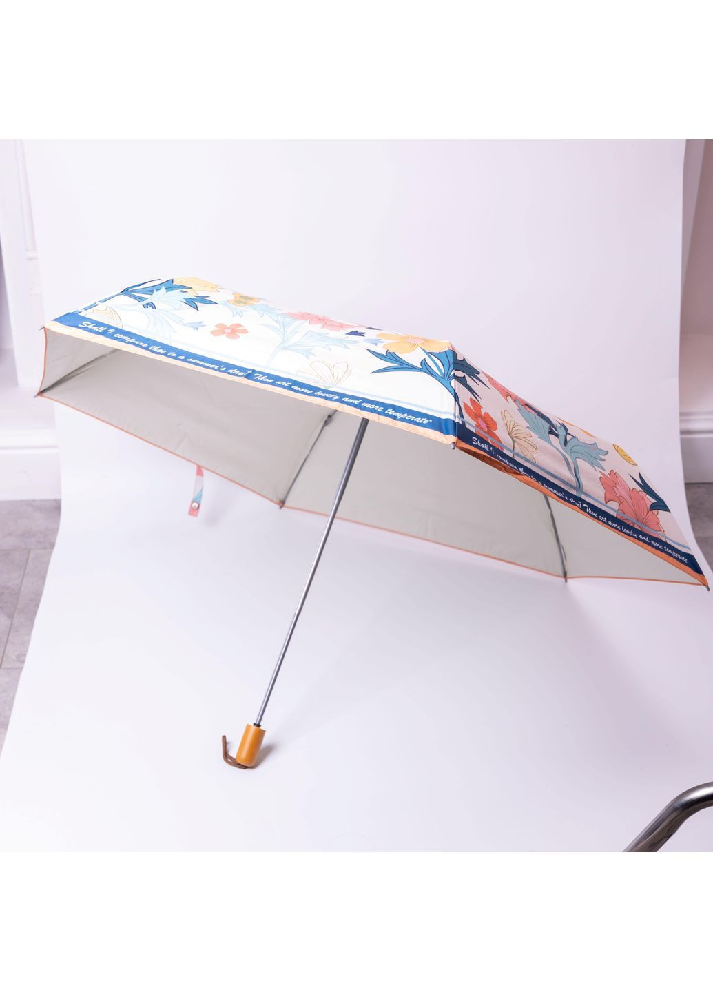 Оранжевый зонт механический складной 99 см, оранжевый yiwu hp-23-15o (364684979)