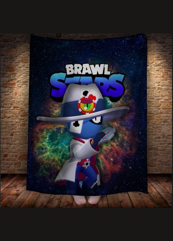 Плед з 3D принтом на тему Brawl Stars Герої Бравл Старс Перша Креативна мануфактура PERFECTUS Плед (301870367)