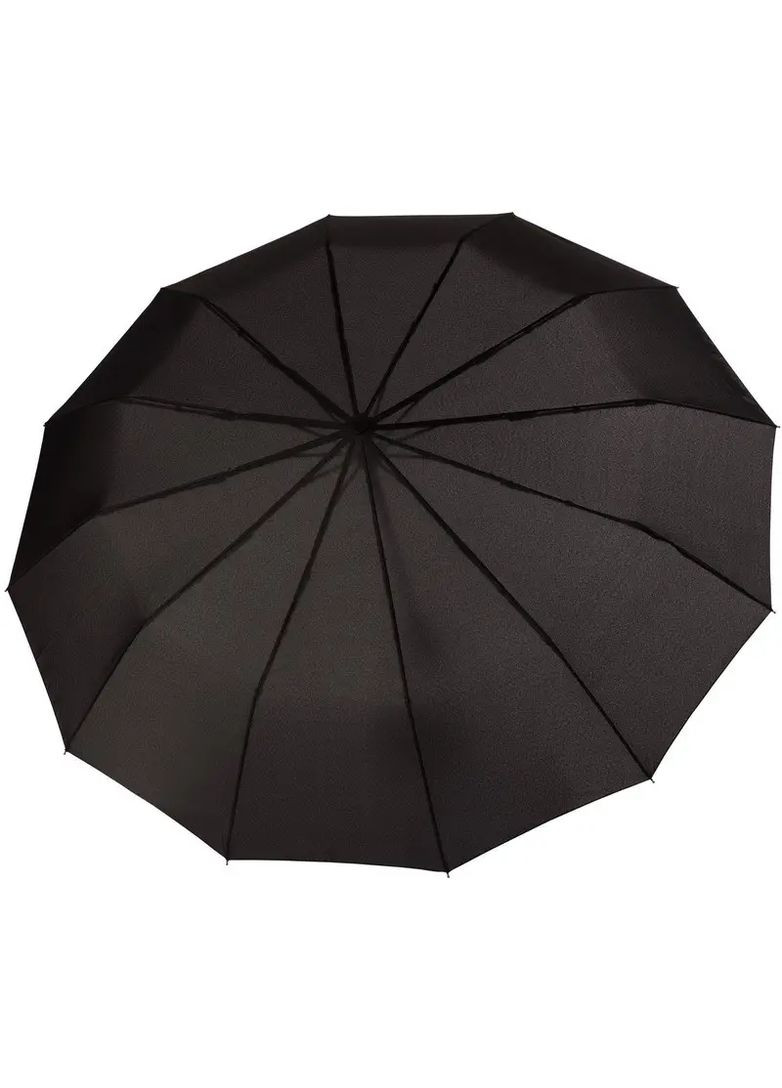 Чёрный складной зонт 12 спиц ( полный автомат ) Doppler средний система антиветер, система антишторм (298876188)