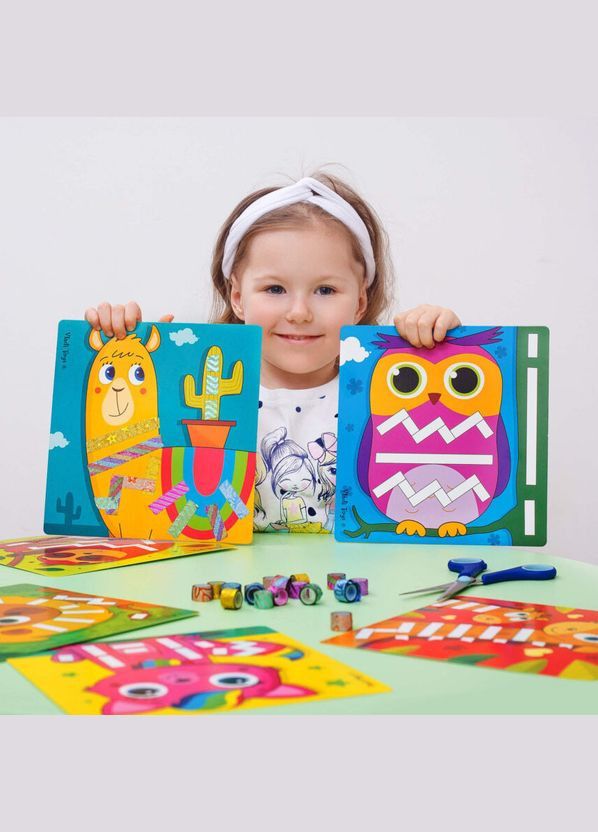 Набір для творчості Sticky strips "Лама" VT4433-04 Укр Vladi toys (317044716)