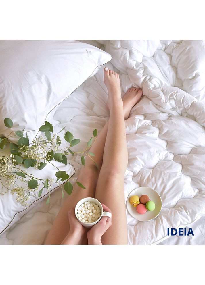 Ковдра літня Super Soft Premium 155х210 см штучний пух бавовна перкаль антиалергенна легка IDEIA (367726712)