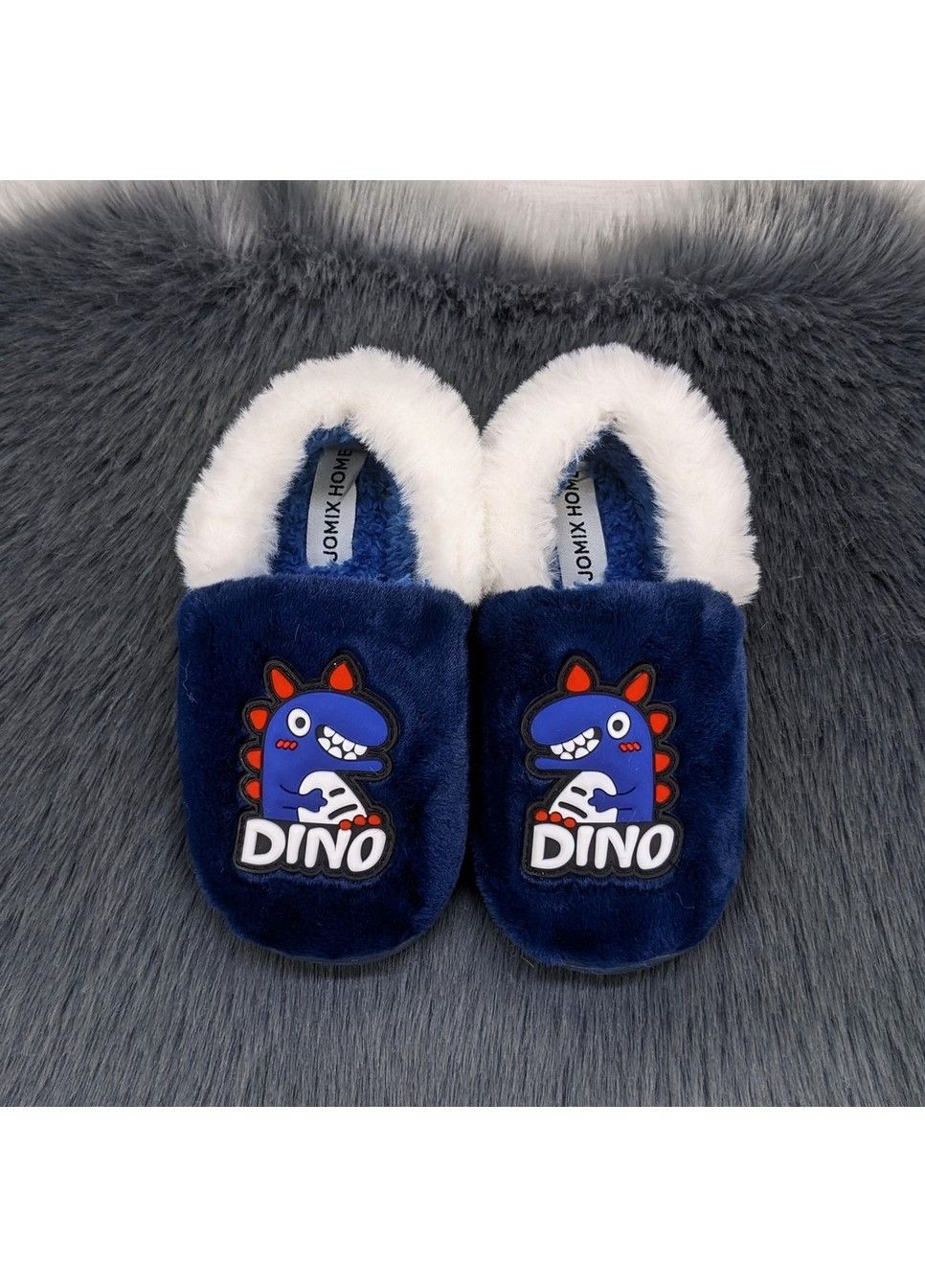 Синие тапочки детские теплые Jomix
