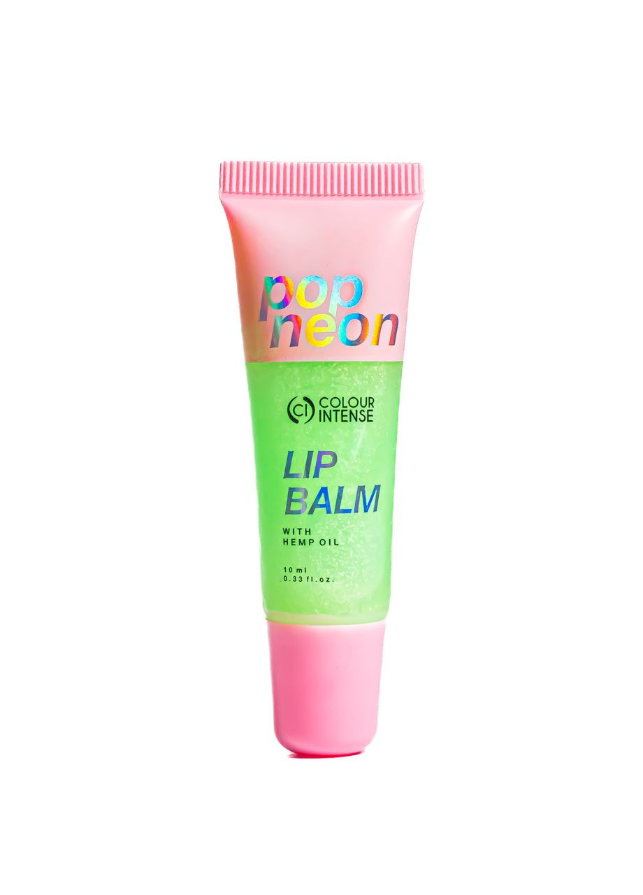 Блиск-бальзам для губ Lip Balm Pop Neon з конопляною олією 10 мл № 01 Яблучний Colour Intense (367990556)