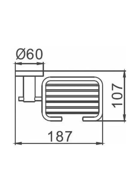 Мыльница F30202-1, нержавеющая сталь, черный Frap (371881753)
