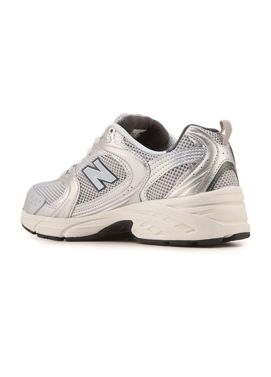 Сірі кросівки new balance grey matter silver metallic No Brand 530