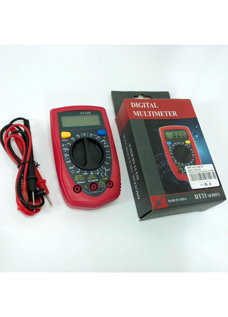 Мультиметр з підсвічуванням дисплея 33 B DT, Мультиметр електрика, Мультиметри TP-431 для роботи Digital (352770315)
