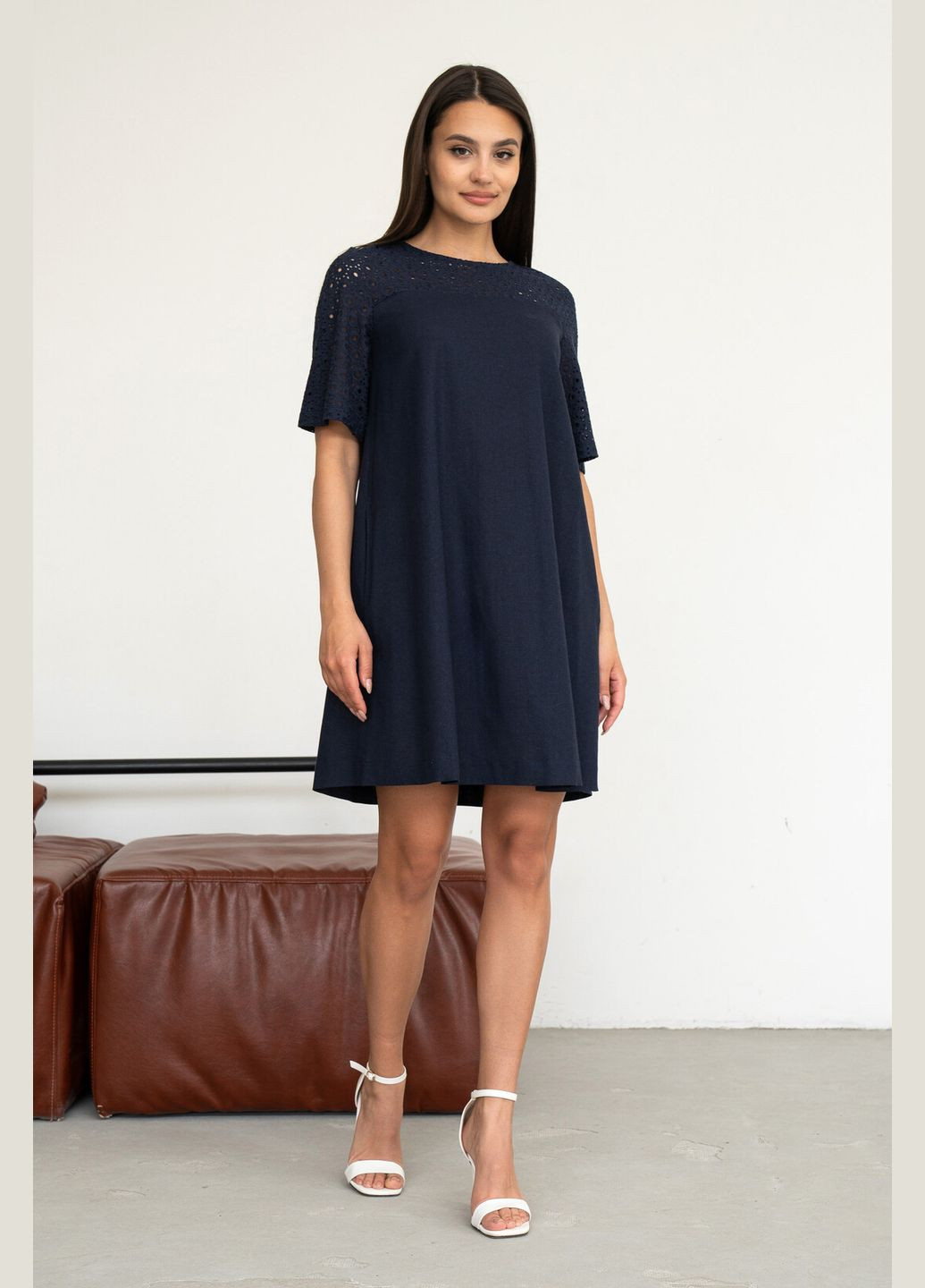 Темно-синя святковий, ділова, кежуал сукня ри мари нейда ск 0325 RiMari