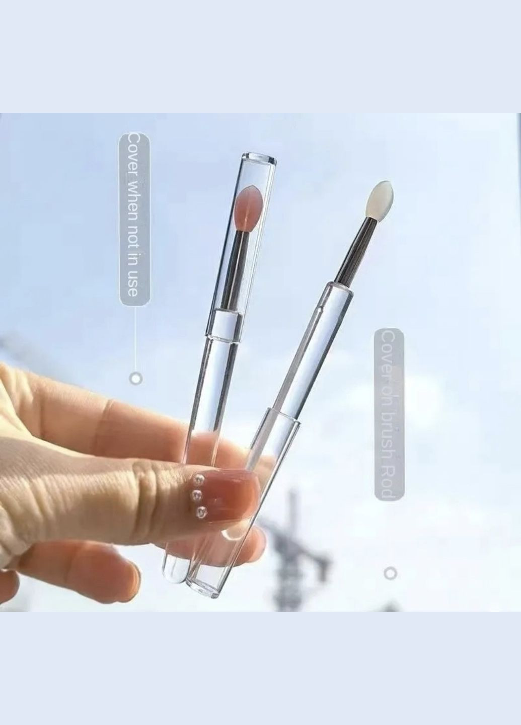 Силиконовая лопатка косточка аппликатор для маски для губ с колпачком LANEIGE (351856996)