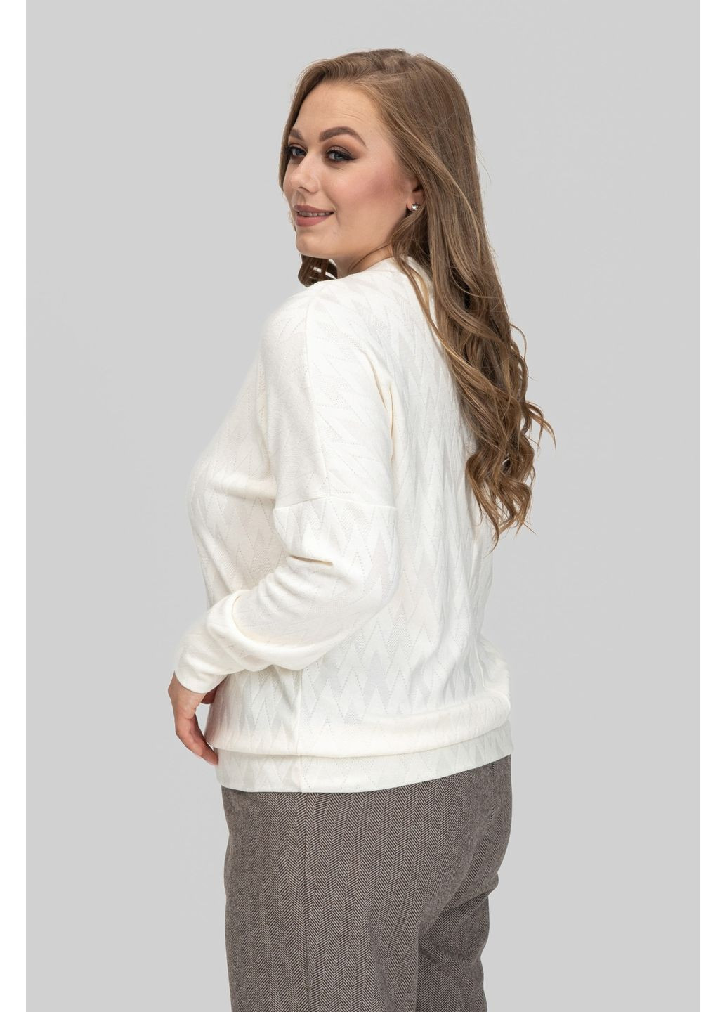 Молочный демисезонный женский свитер из ангоры мелисса all posa (ap102600p) A'll Posa