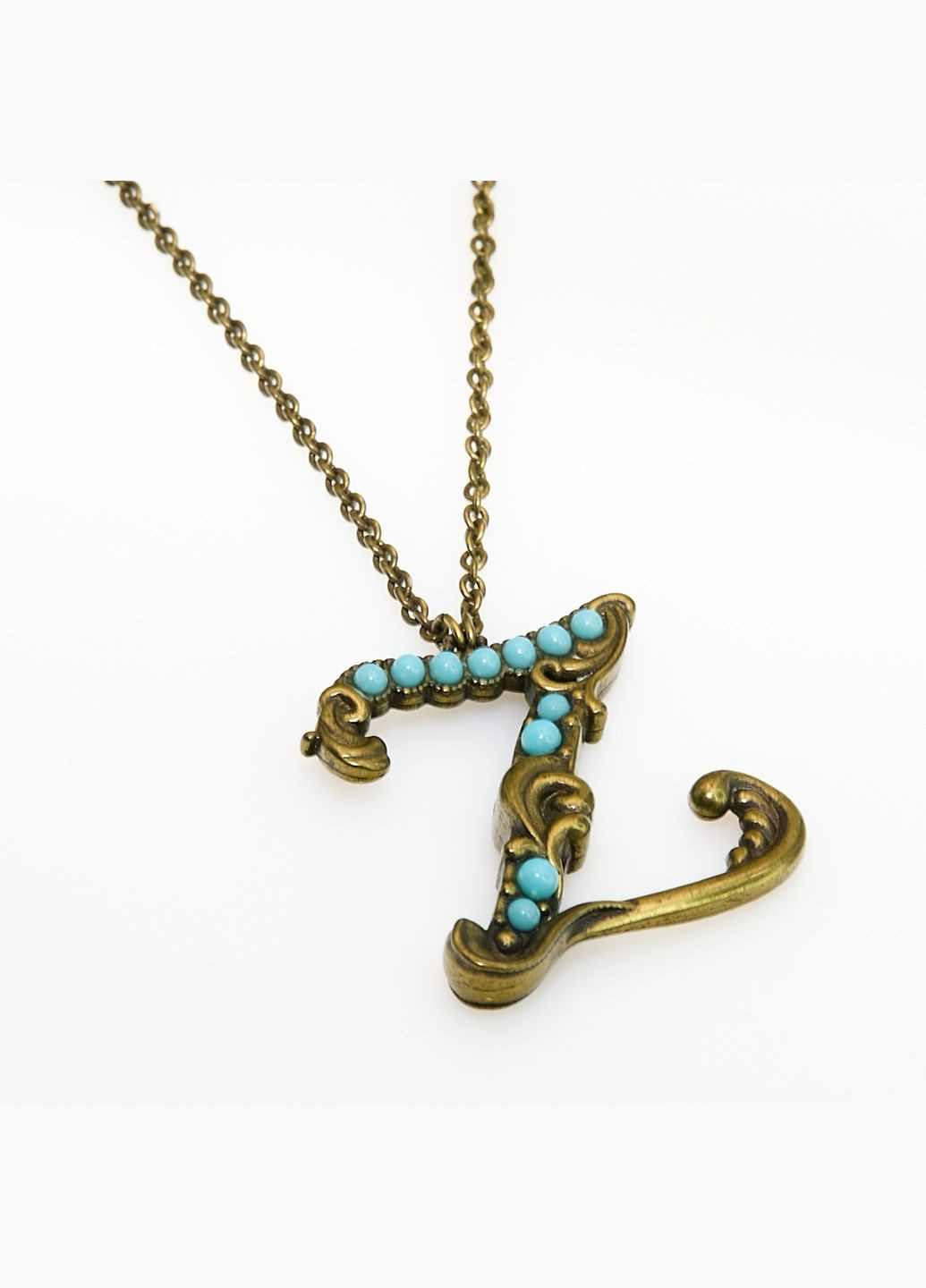 Кулон з латуні у вигляді букви Z з кристалами Swarovski Michal Negrin (346241750)