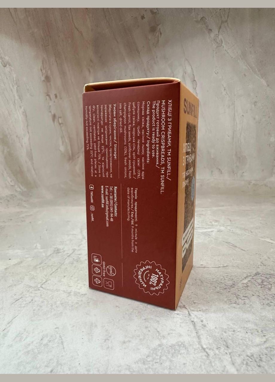 Хлебцы с грибами SUNFILL, 100 г No Brand (326843339)