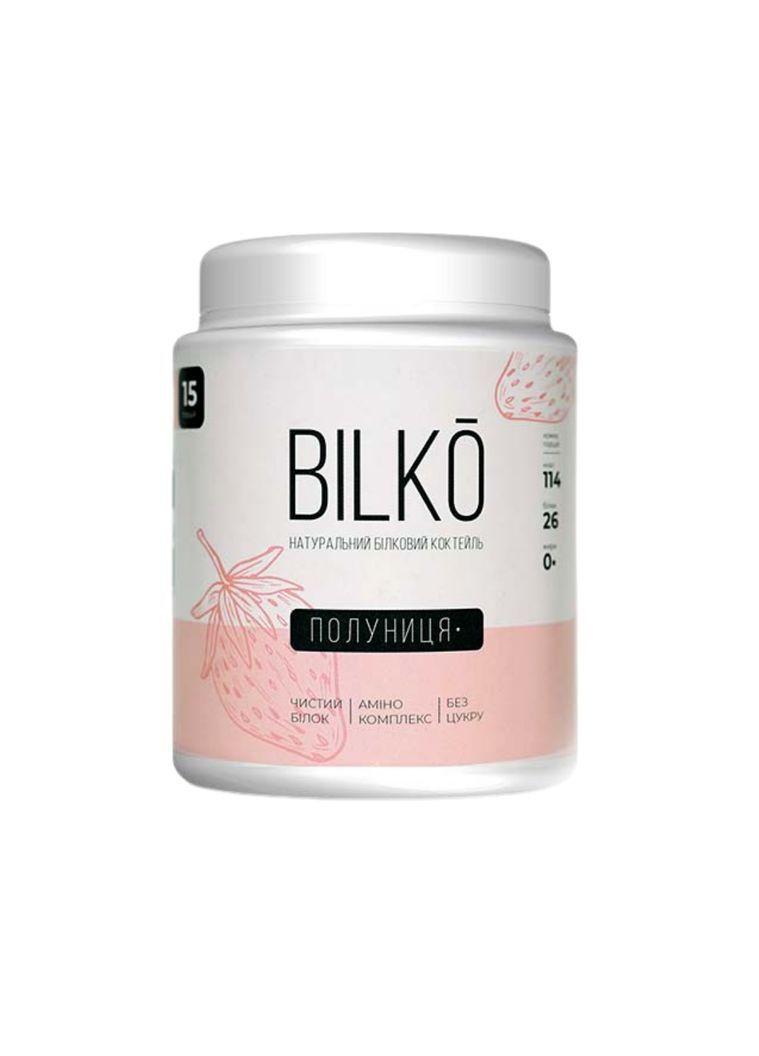 Белковый коктейль изолят для похудения Bilko Польша 450 гр Лесная ягода с Шейкером в комплекте No Brand (370218377)