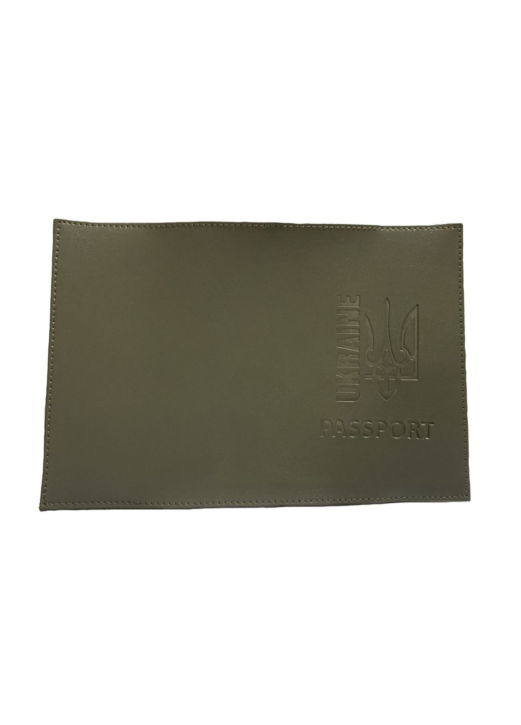 Обложка на паспорт экокожа Passport Ukraine Тризуб хаки тиснение 4PROFI (304773402)