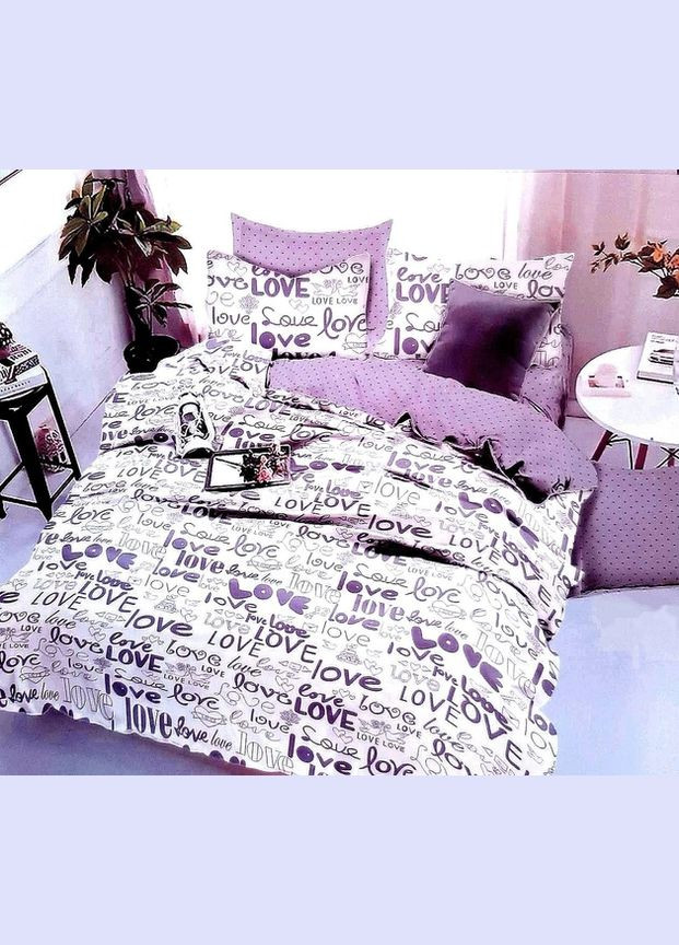 Фабрична бавовняна постільна білизна класу-А Полуторний 145 х 210 (24585208) No Brand (306633447)