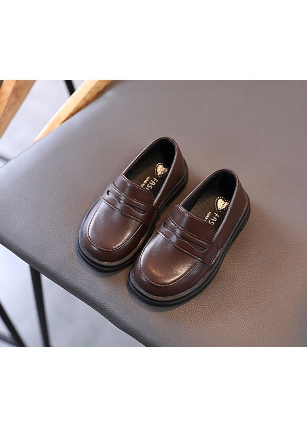 Коричневые детские туфли No Brand