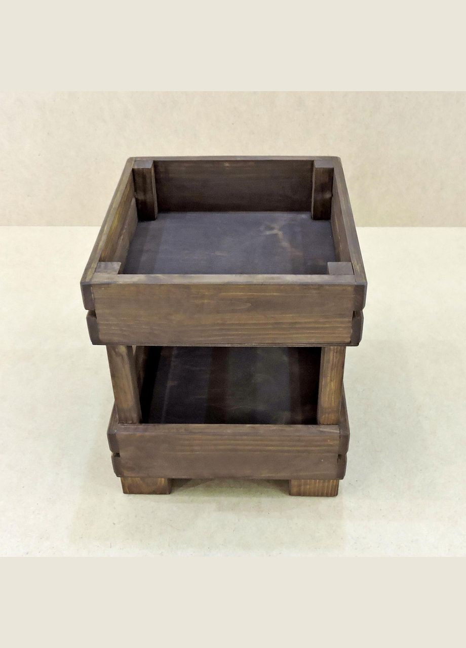 Лоток для овощей и фруктов из дерева Эгплант капучино (ЯХО-001409) No Brand (327846783)