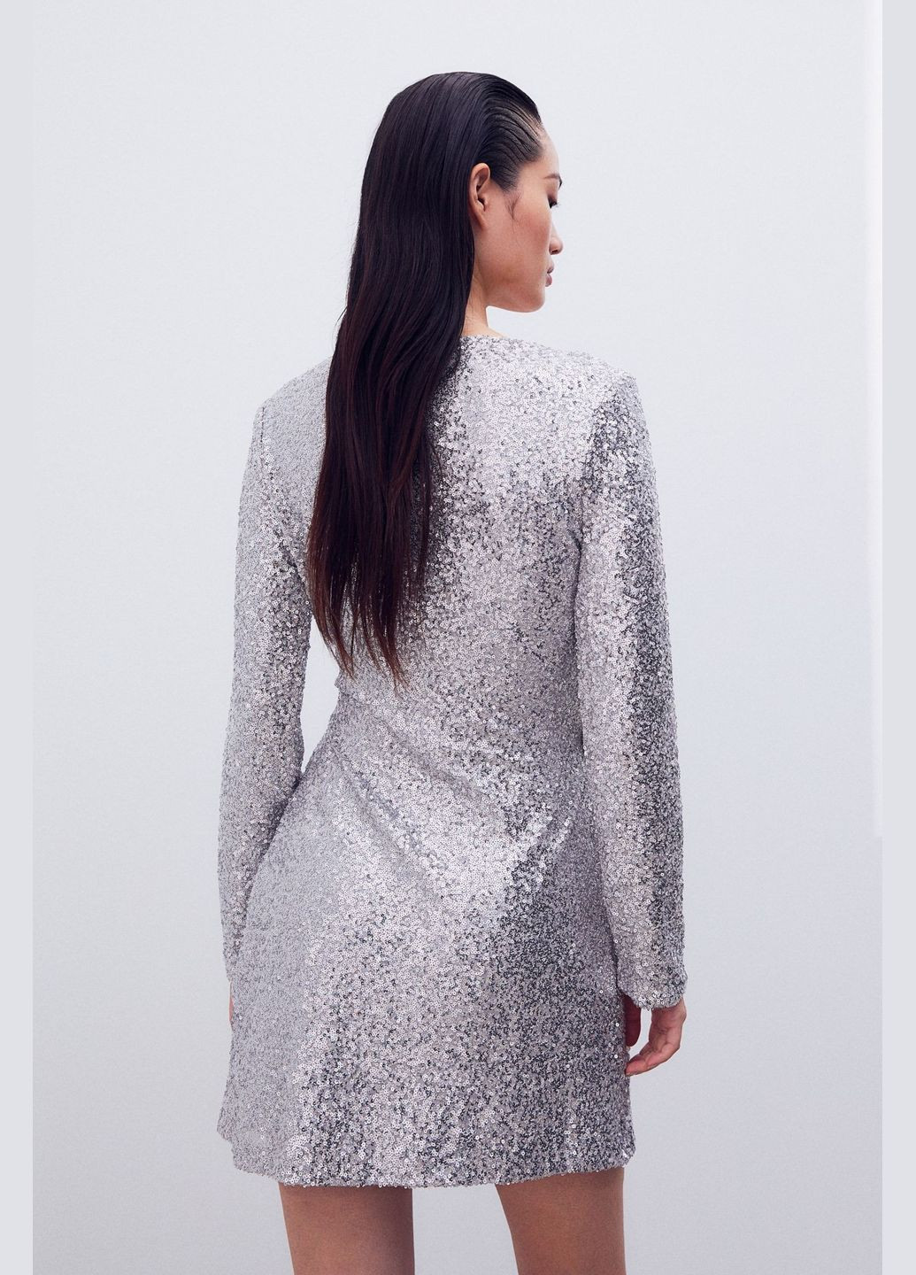 Срібна сукня H&M