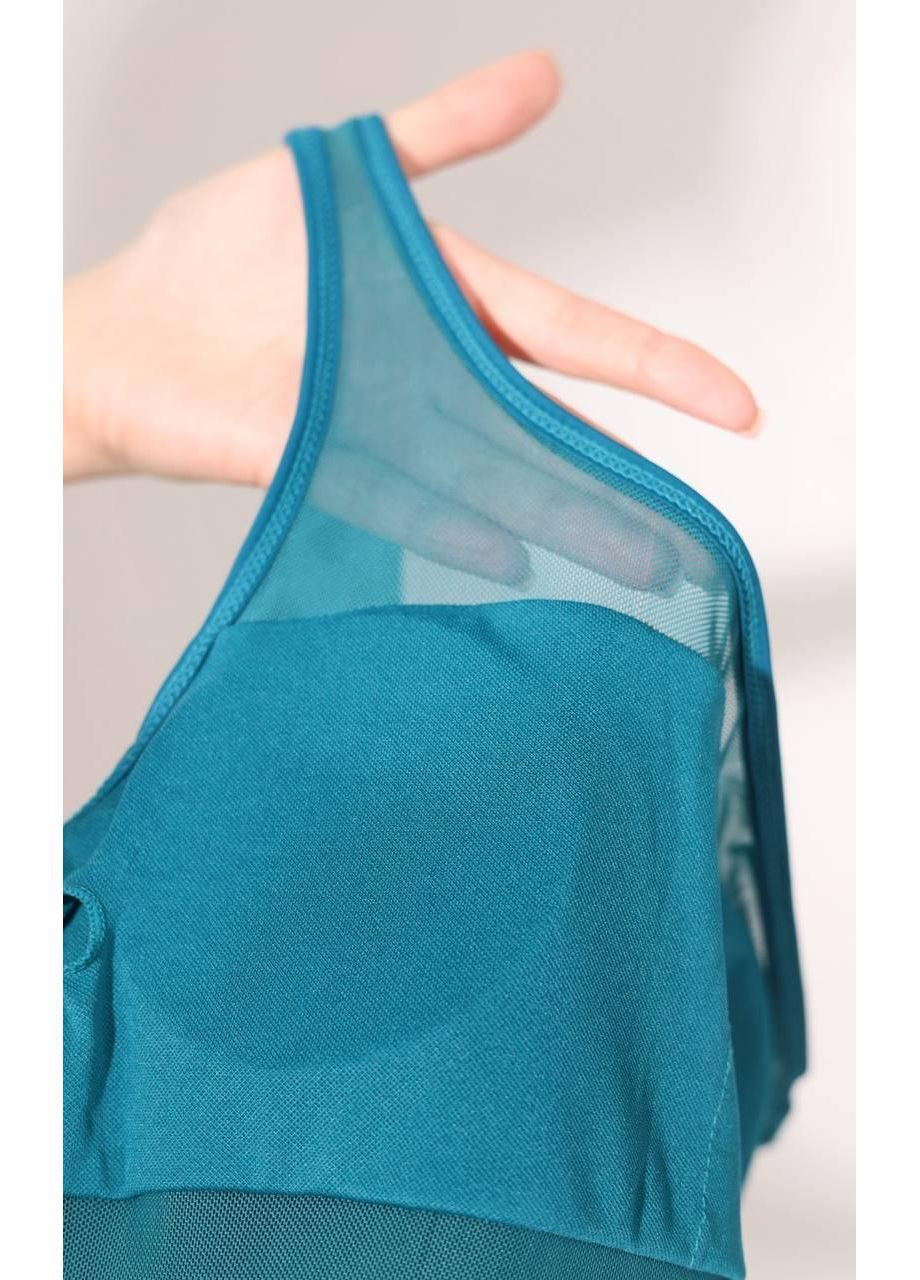 Изумрудный демисезонный купальник женский изумрудный слитный слитный No Brand Купальник жіночий суцільний