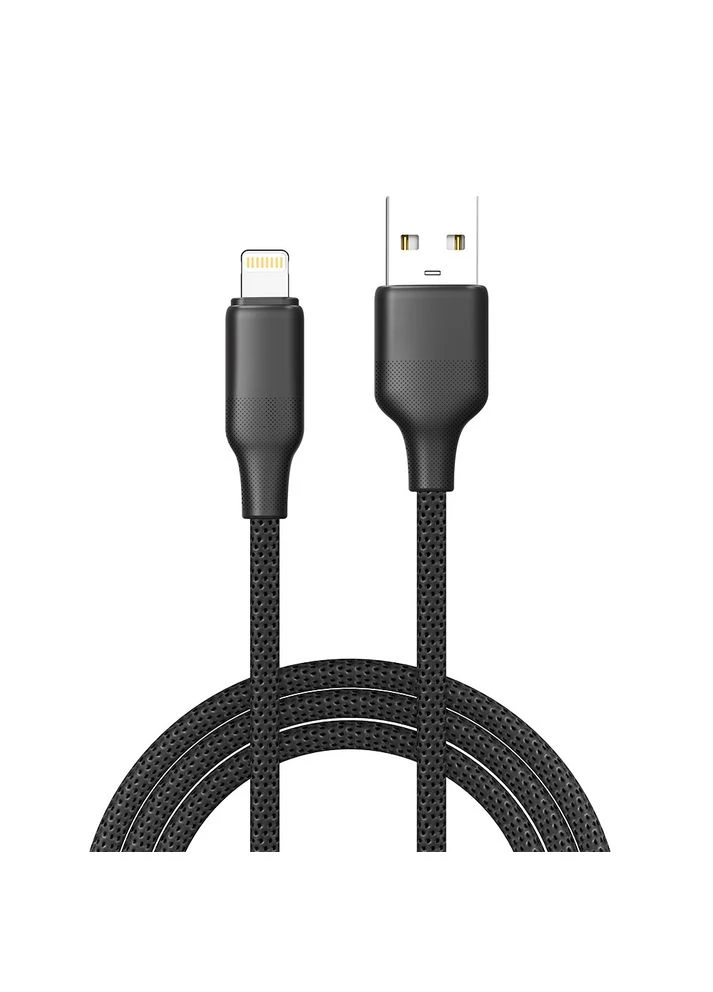 Кабель USB - Lightning (M/M), TPE embossed, 3А, 1 м, Чорний (CW-CBUL101-BK) Colorway (394763329)