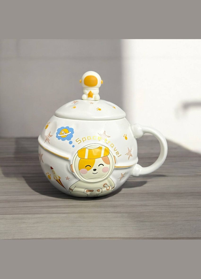 Кухоль заварювальний Космонавт 14606 400 мл бежевий BonaDi (318339257)