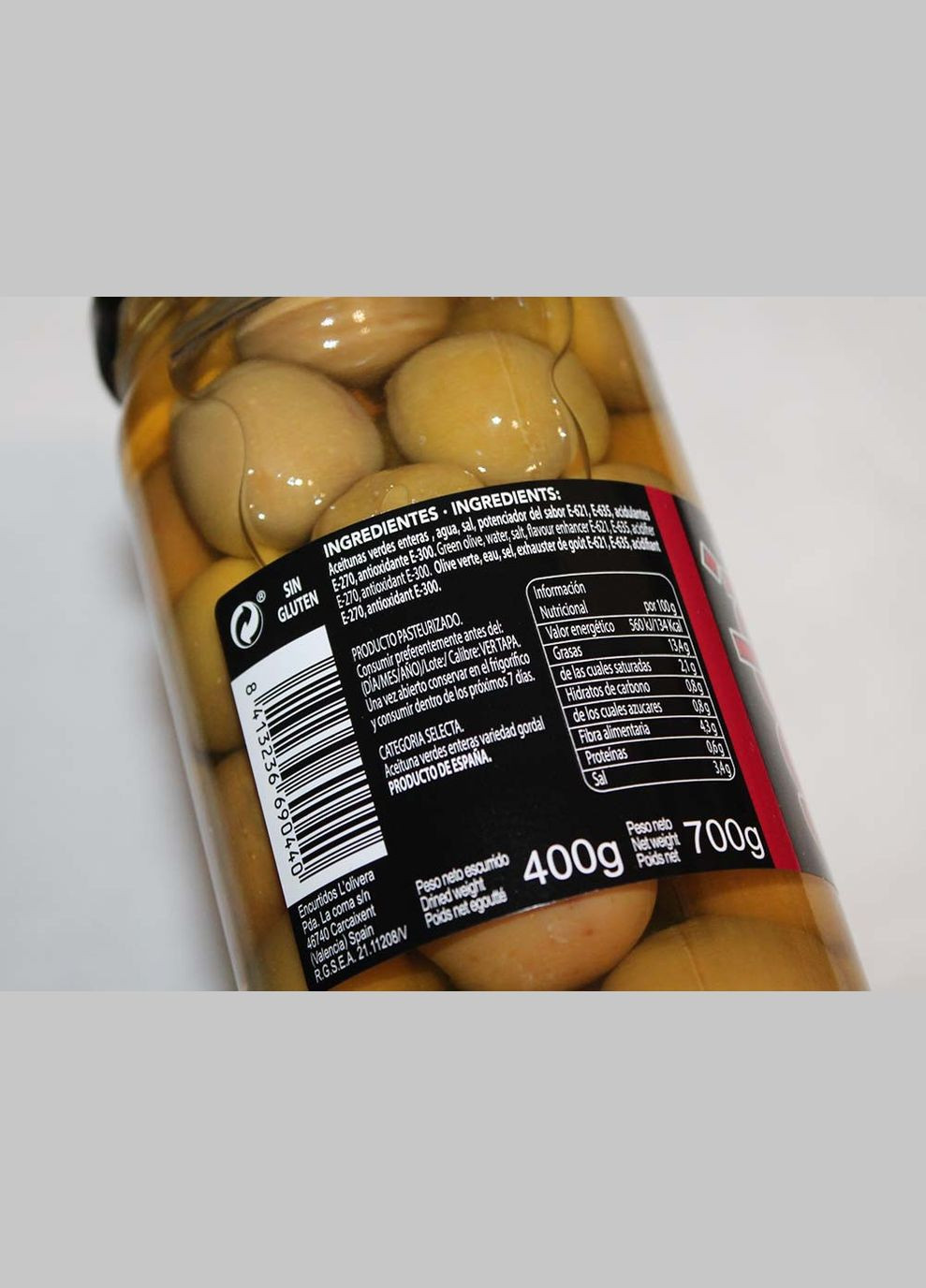 Оливки с косточкой сочные и мясистые, 700 г (Испания) Corbi (356518944)