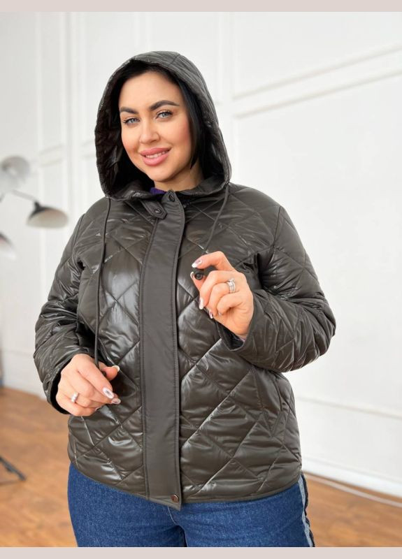 Оливковая (хаки) демисезонная куртка юстина куртка-лайнер Mirage