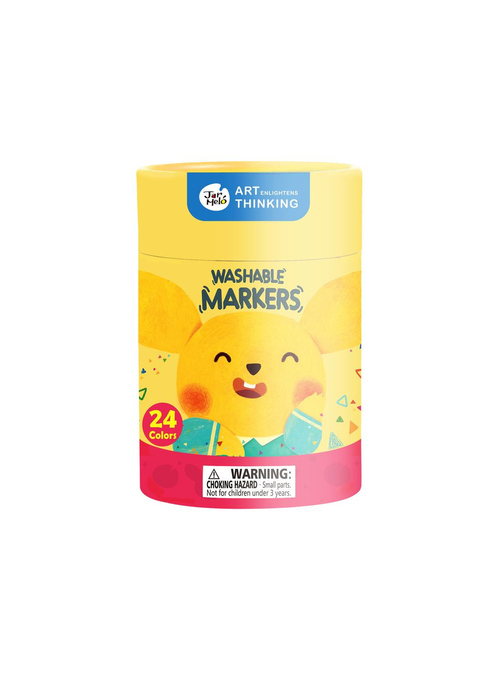 Смываемые маркеры Baby Roo 24 цвета в тубусе (JA90497) Jar Melo (338435418)