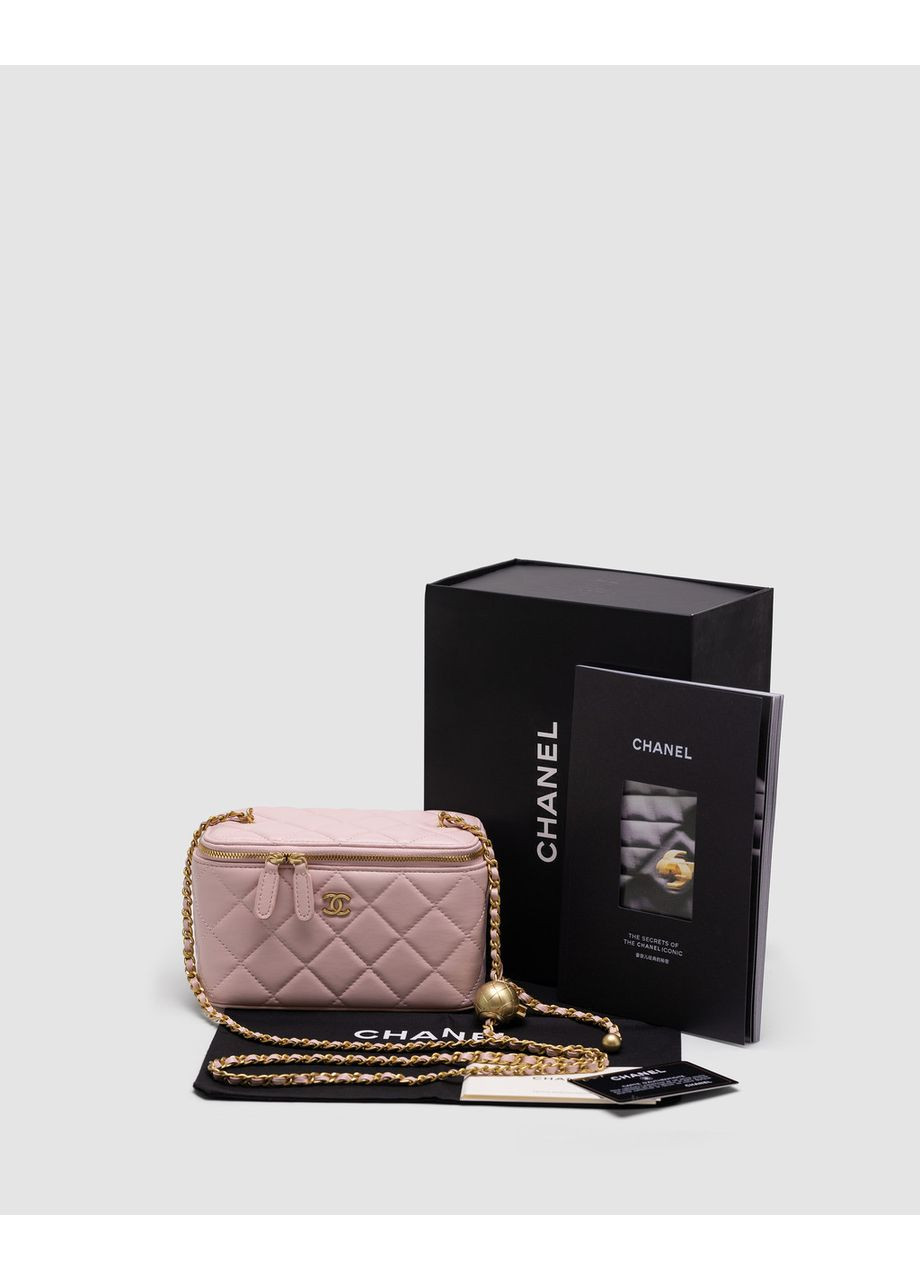 Сумка женская Classic Powder Lambskin Pearl Crush Vanity Bag Gold No Brand (362044755)