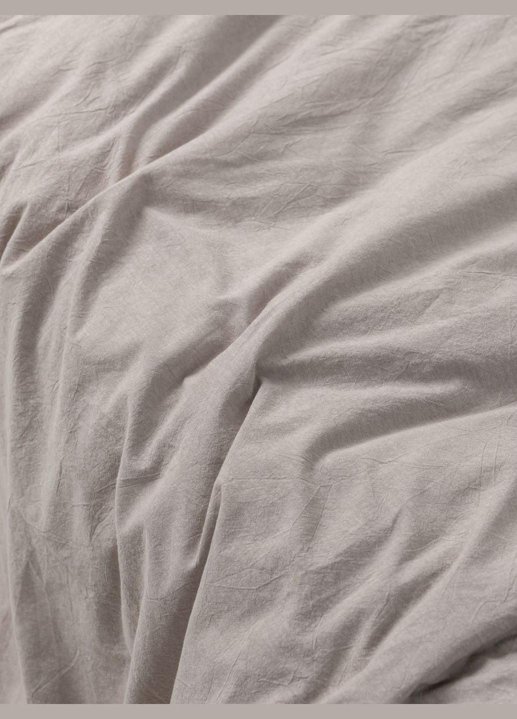 Комплект белья из вареного хлопка Grey полуторный, Простыня без резинки Leglo (300370339)