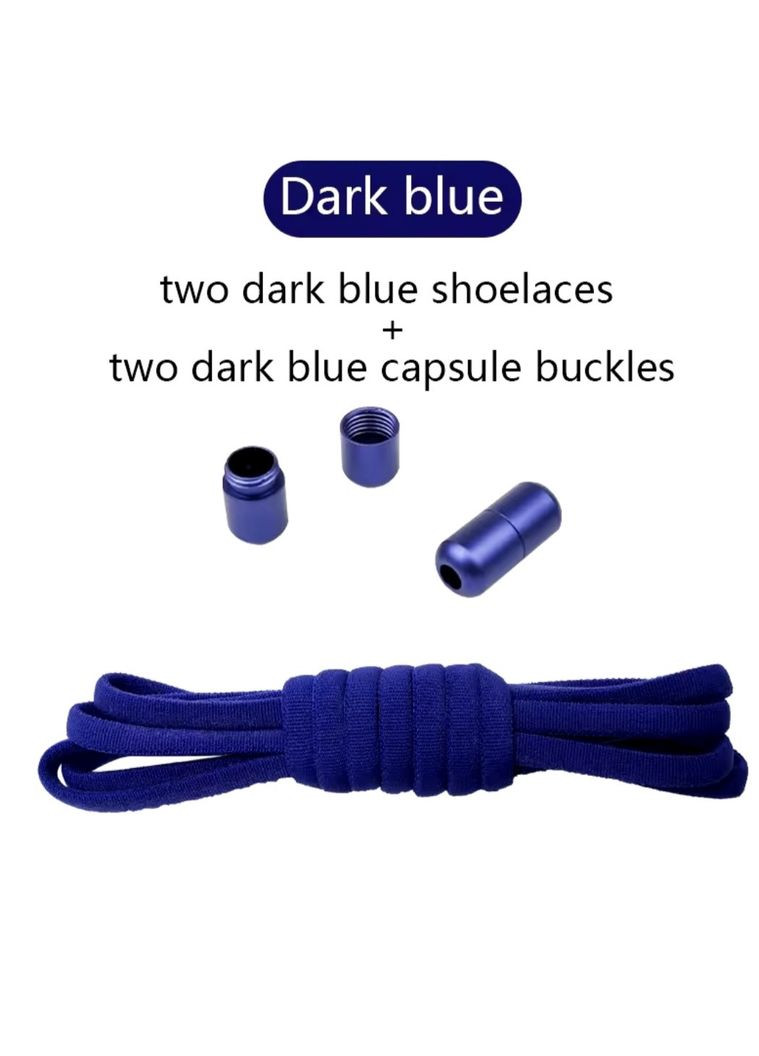 Шнурки еластичні напівкруглі без зав'язок з застібками в один колір China (356567206)