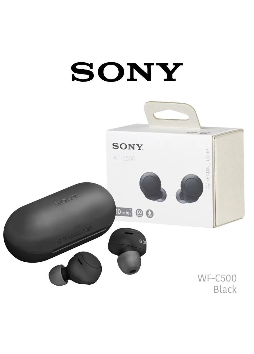 Бездротові внутрішньоканальні навушники WFC500 (WFC500B.CE7) чорні Sony (294754352)