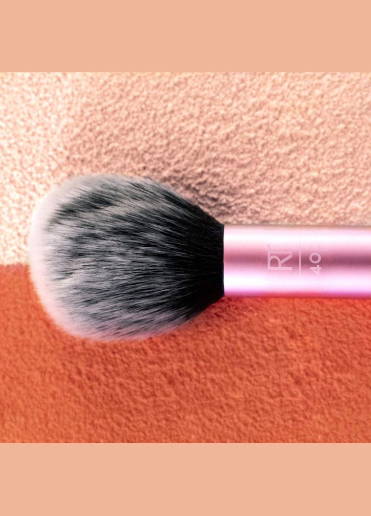 Кисть для макіяжу (Реал Технікс) Makeup Blush Brush for Powder Blush or Bronzer RT400 (18 см) Без упаковки Real Techniques (278773747)
