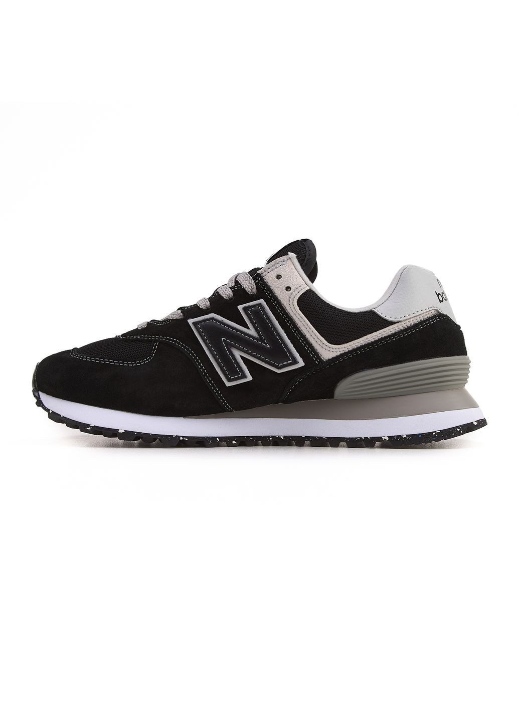 КРОСІВКИ ЖІНОЧІ NEW BALANCE 574 BLACK WHITE GREY НЬЮ БЕЛАНС 574 No Brand сірі демісезони (368885522)