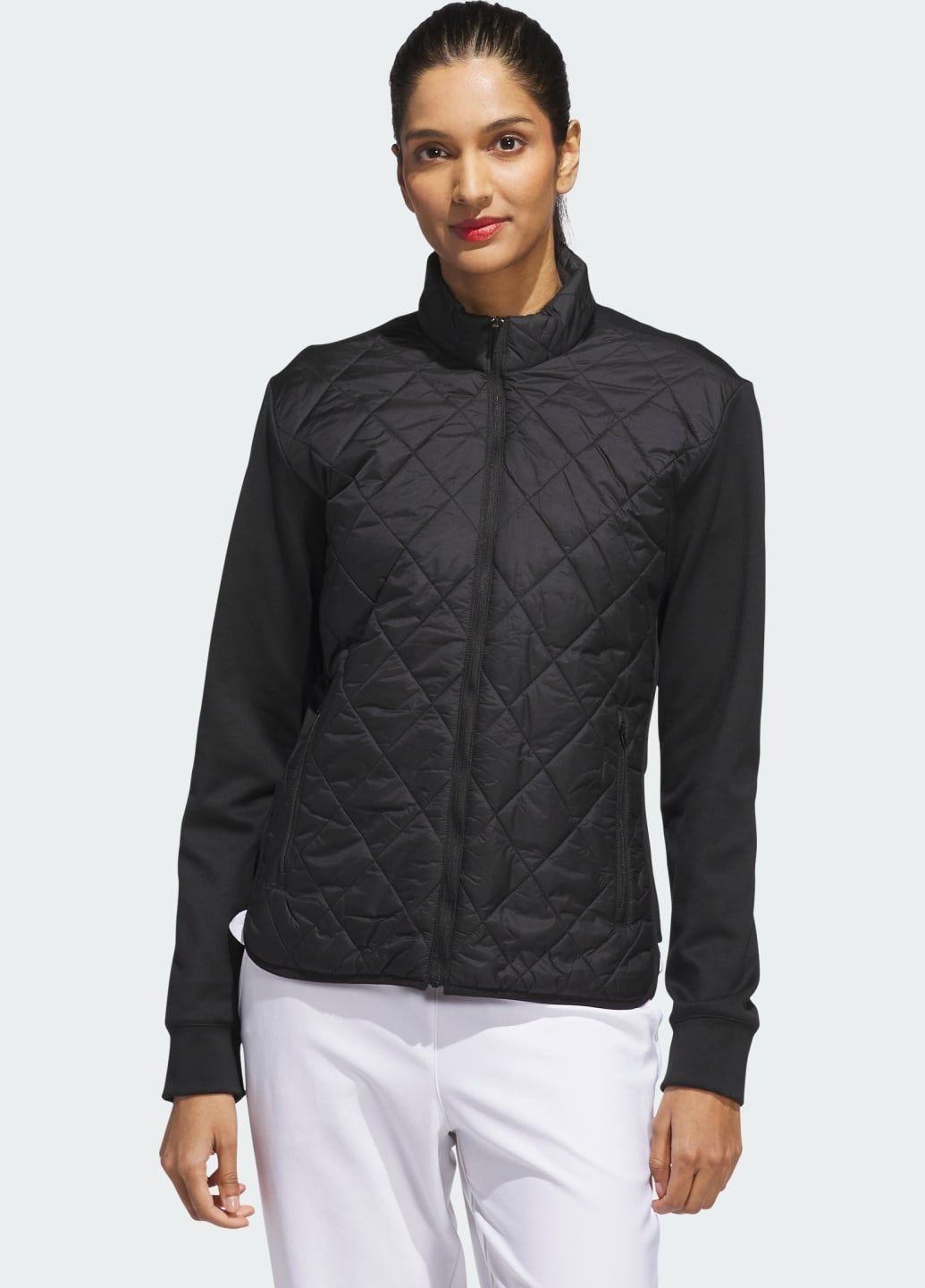 Чорна демісезонна куртка ultimate365 quilted full-zip adidas