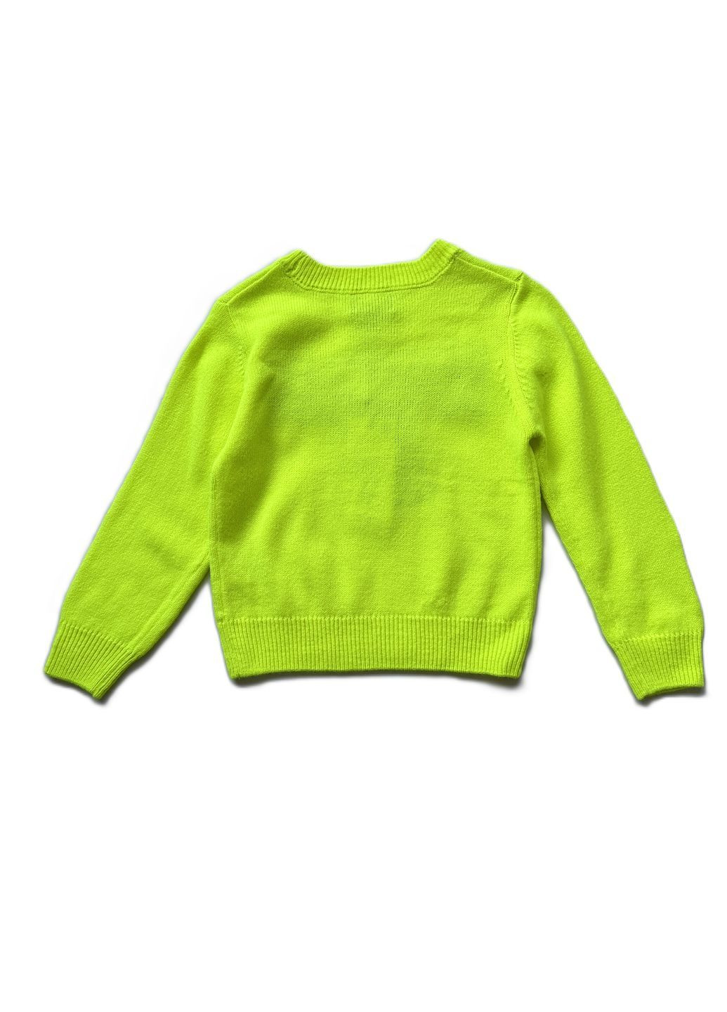 Салатовий демісезонний костюм светр салатовий + джогери сірі 104 брючний OVS