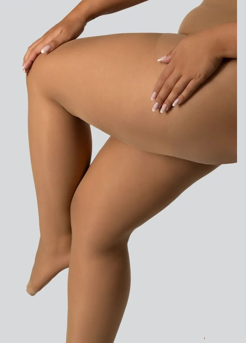 Жіночі колготки великого розміру з ущільненою стопою Mona (322691837)