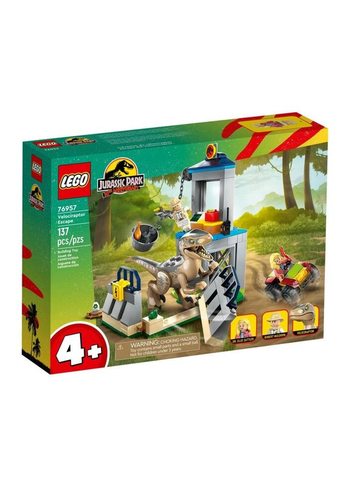 Конструктор Jurassic Park Втеча велоцираптора (76957) Lego (281425702)